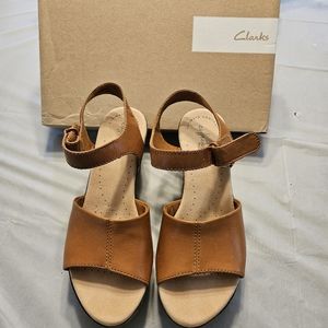 Clarks Wedge Sandal size 8